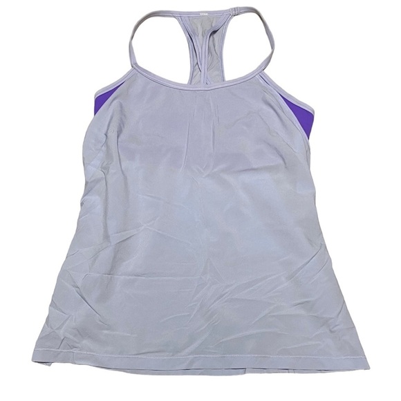 Lululemon 2 in 1 Tank top lavender purple Size 8 - Picture 1 of 8